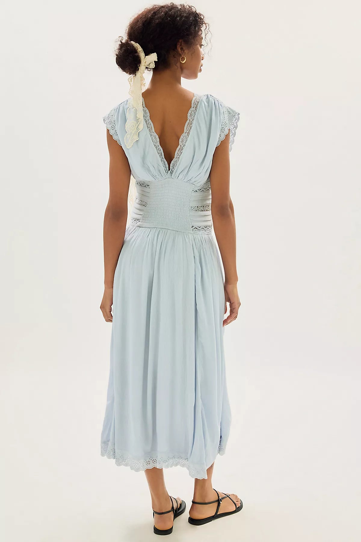 Swimming Across The Sky Midi Dress