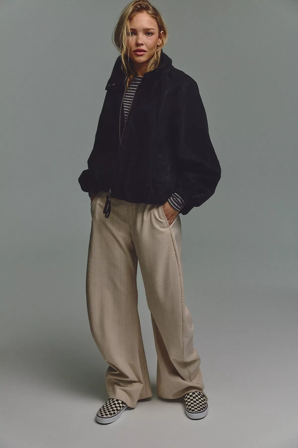 We The Free Chelsea Vegan Suede Funnel-Neck Jacket