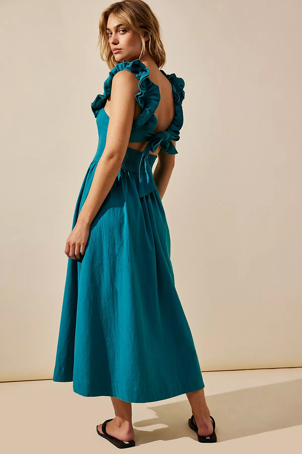 Ruffle It Up Midi Dress