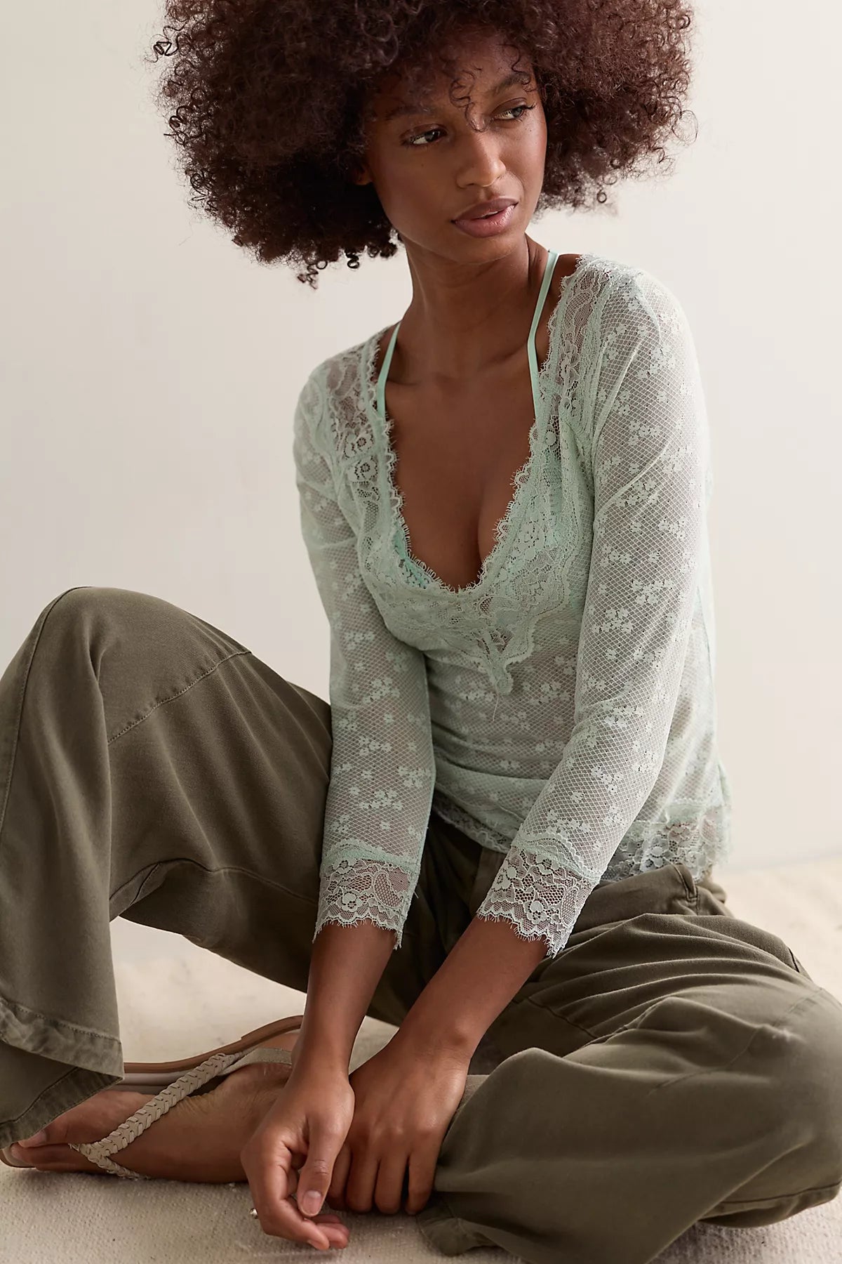 Lace Me Twice Layering Top