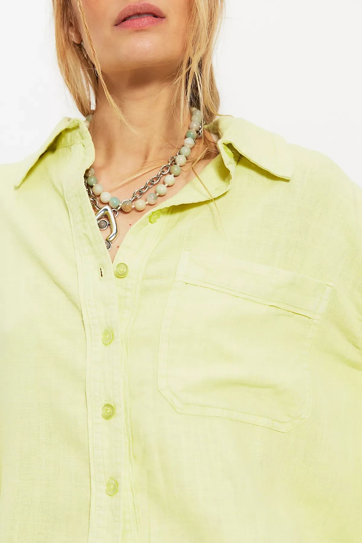 We The Free Laurel Linen Button Down Top