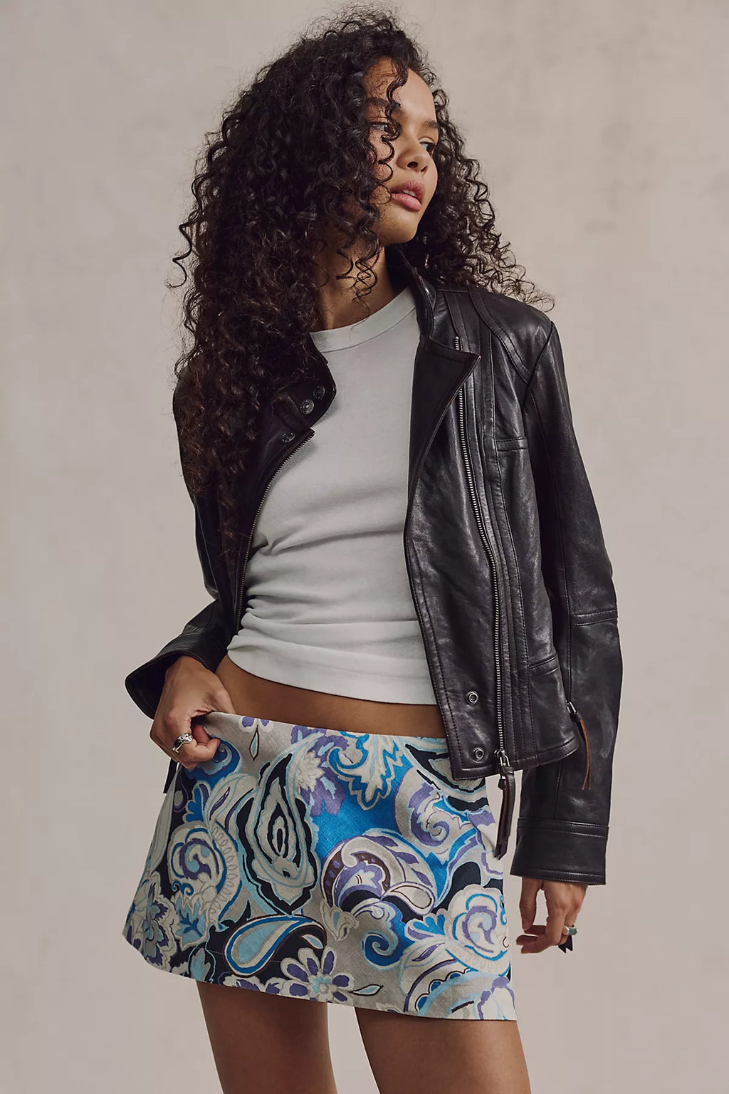 My Little Micro Mini Printed Skort