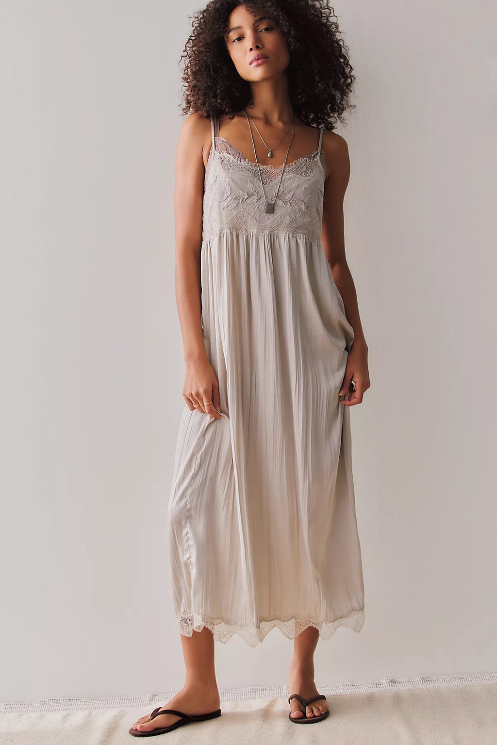 Table for Two Midi Slip Dress