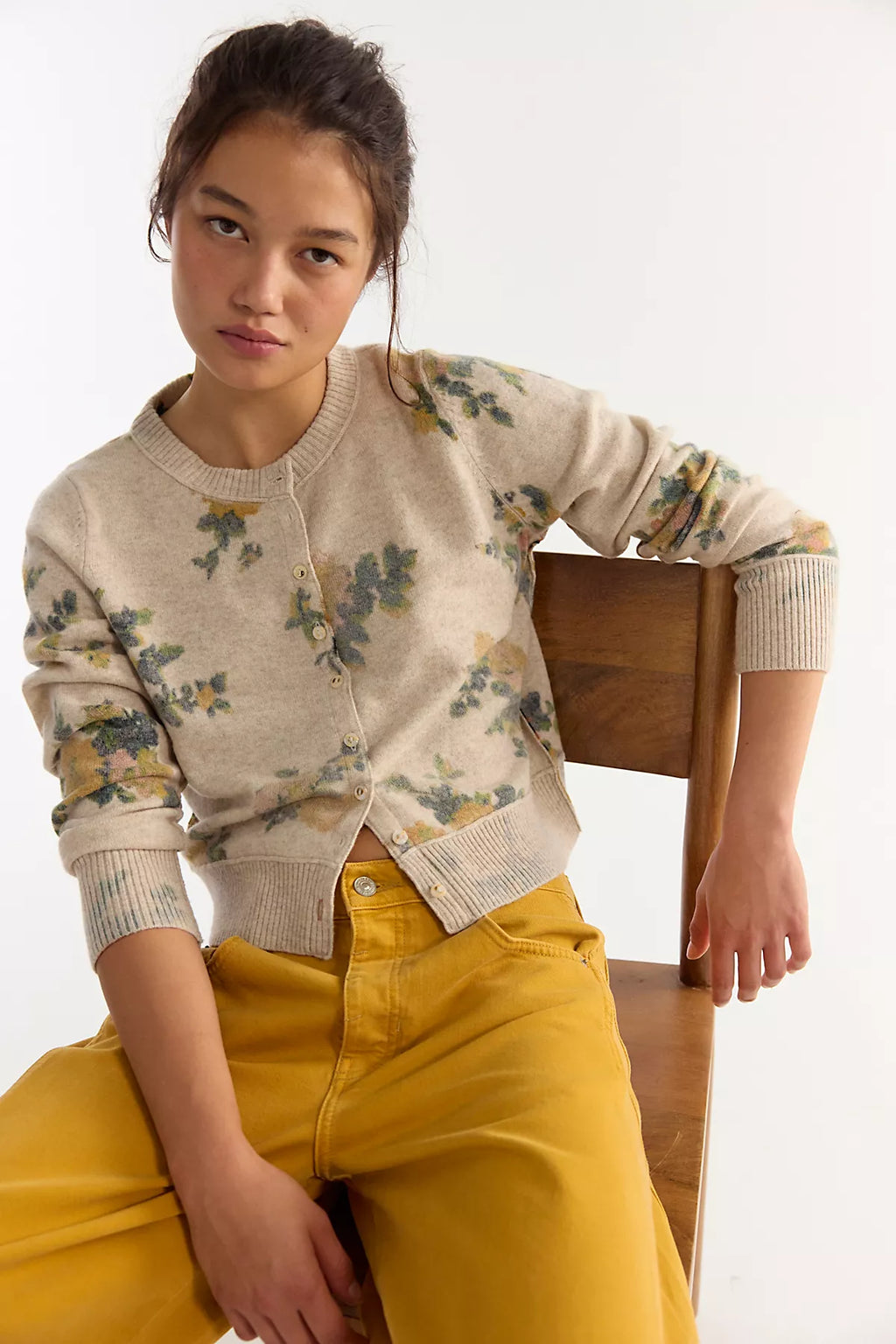 Nocturnal Patterned Cashmere Cardi