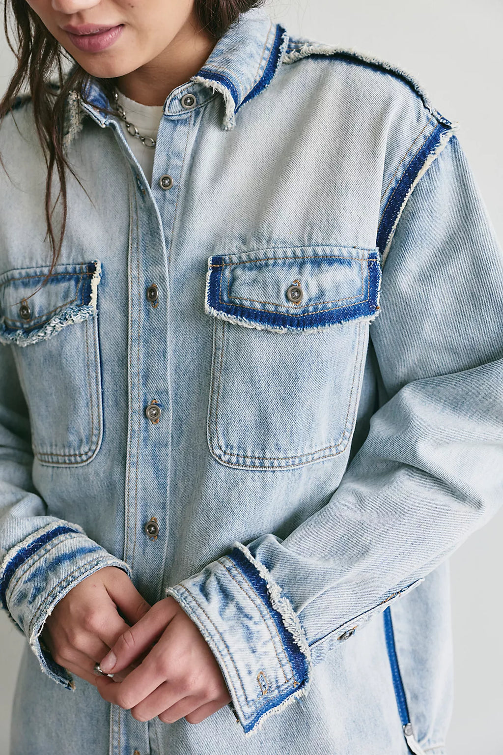 OneTeaspoon Split Party Everyday Button Down Shirt