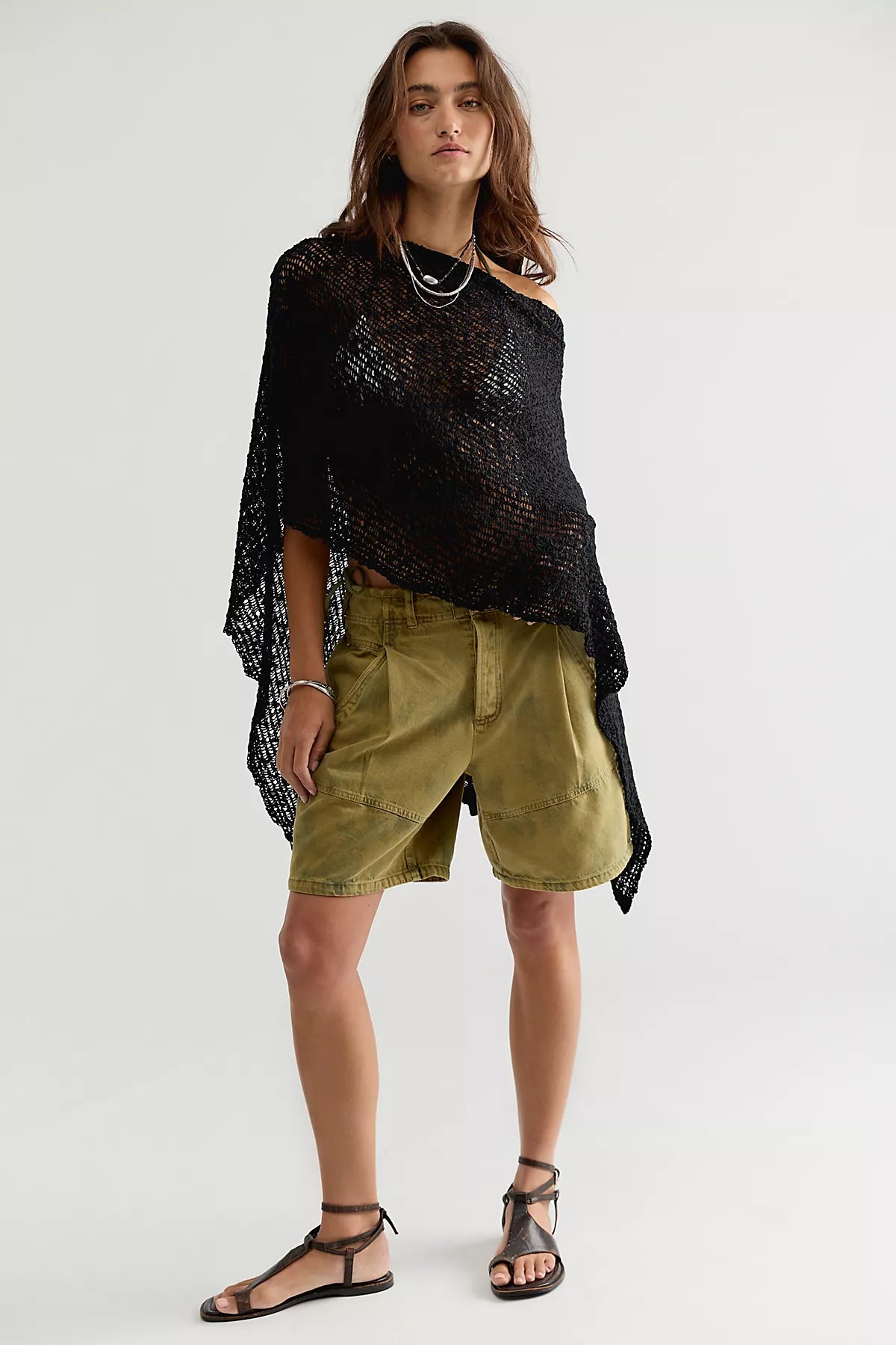 Jade Knit Poncho