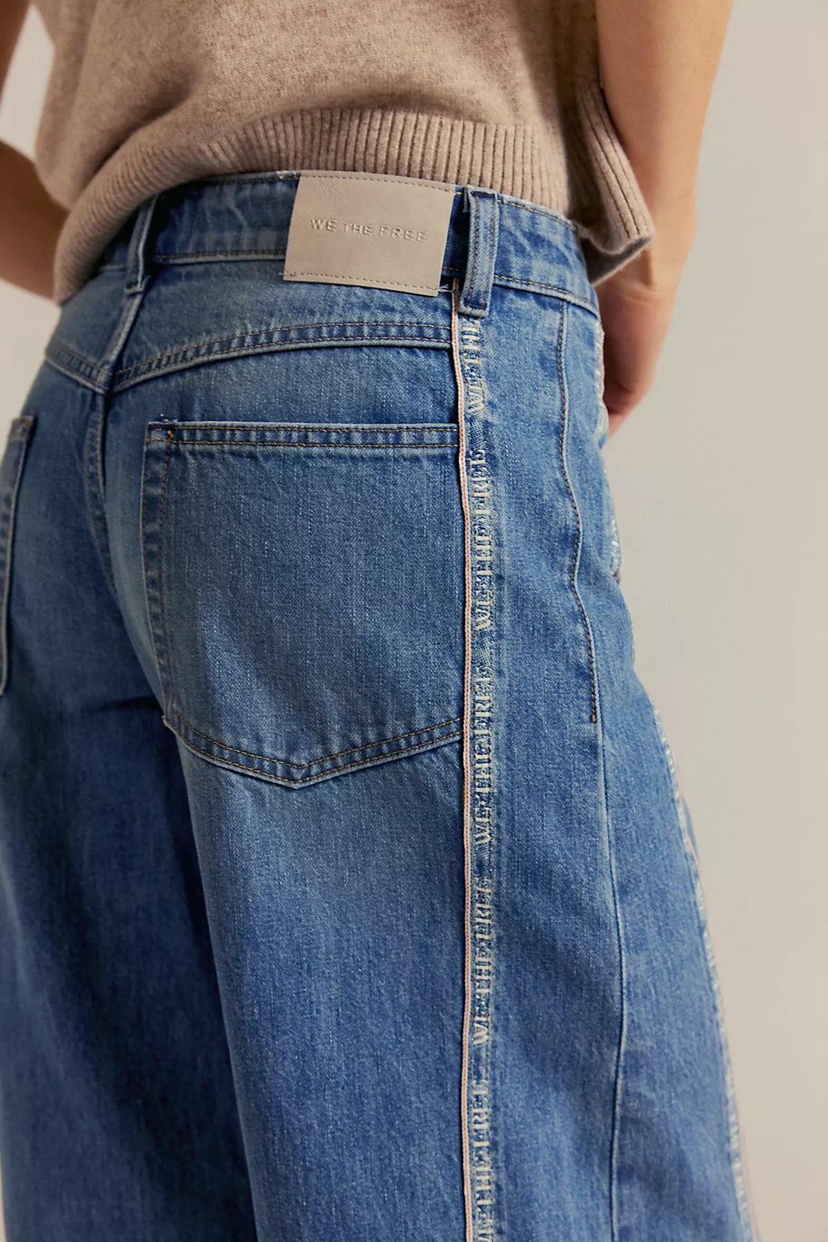 We The Free On The Edge Selvedge Wide-Leg Jeans