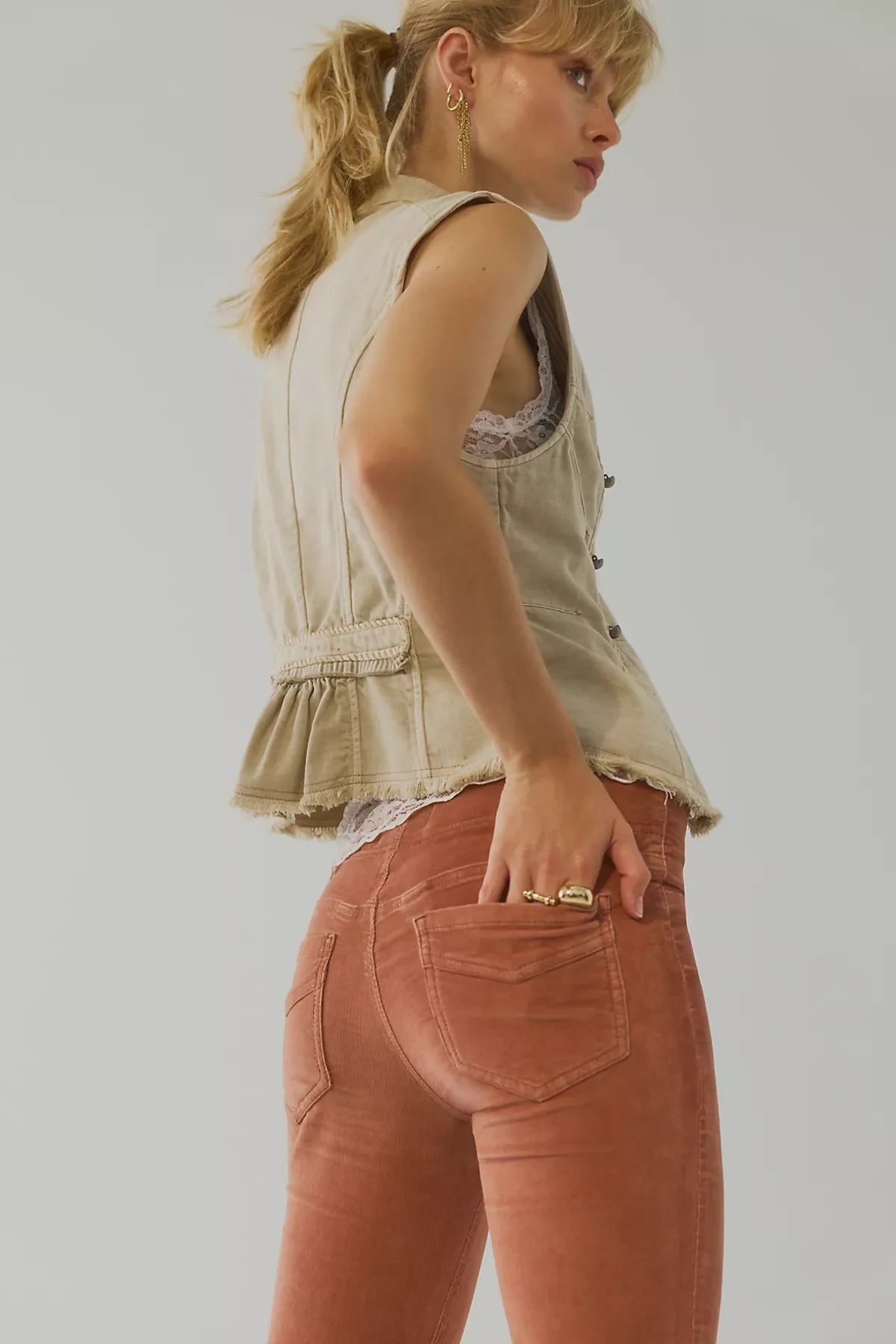 We The Free Penny Pull-On Cord Flare Jeans