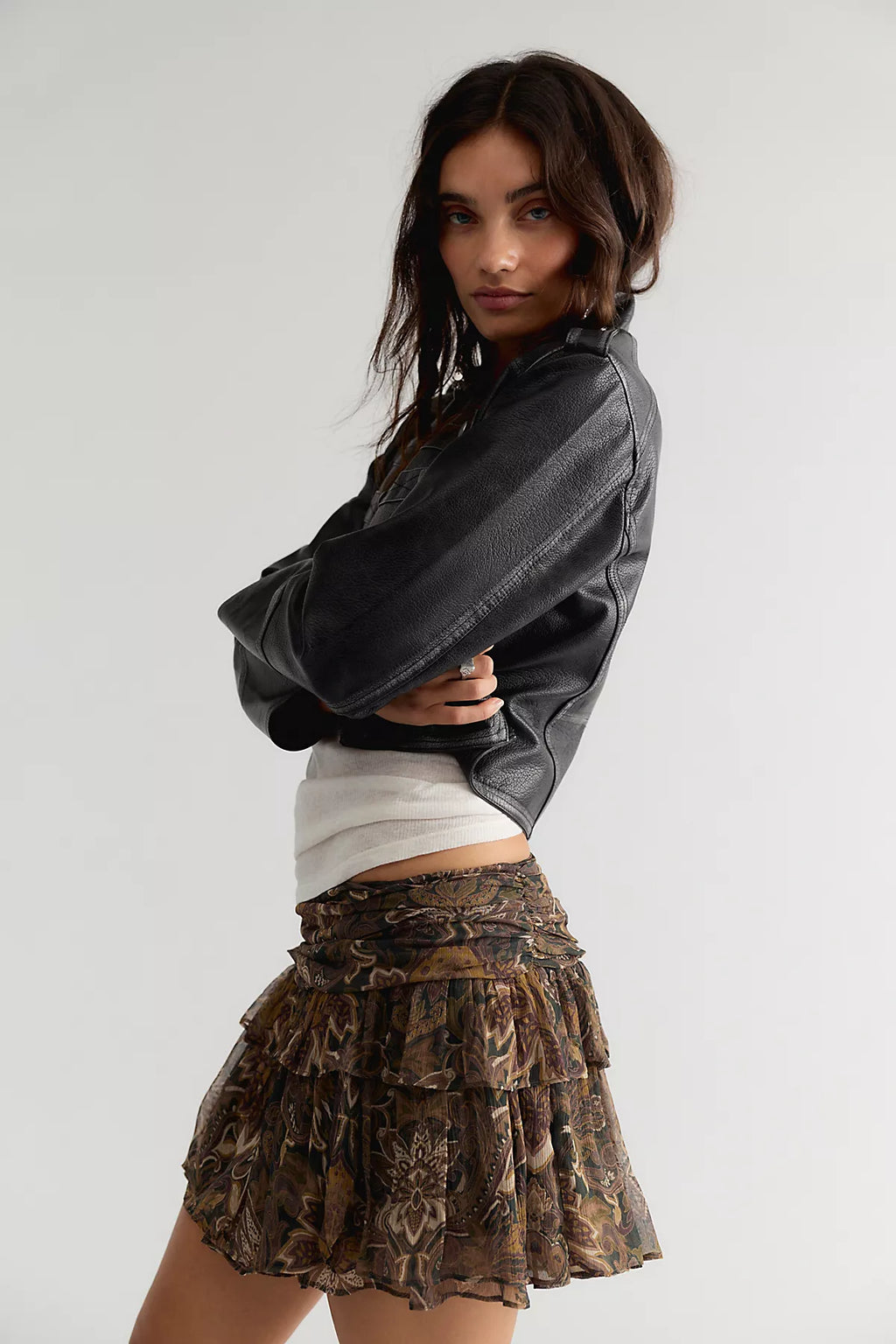 Spell Damask Mini Skirt