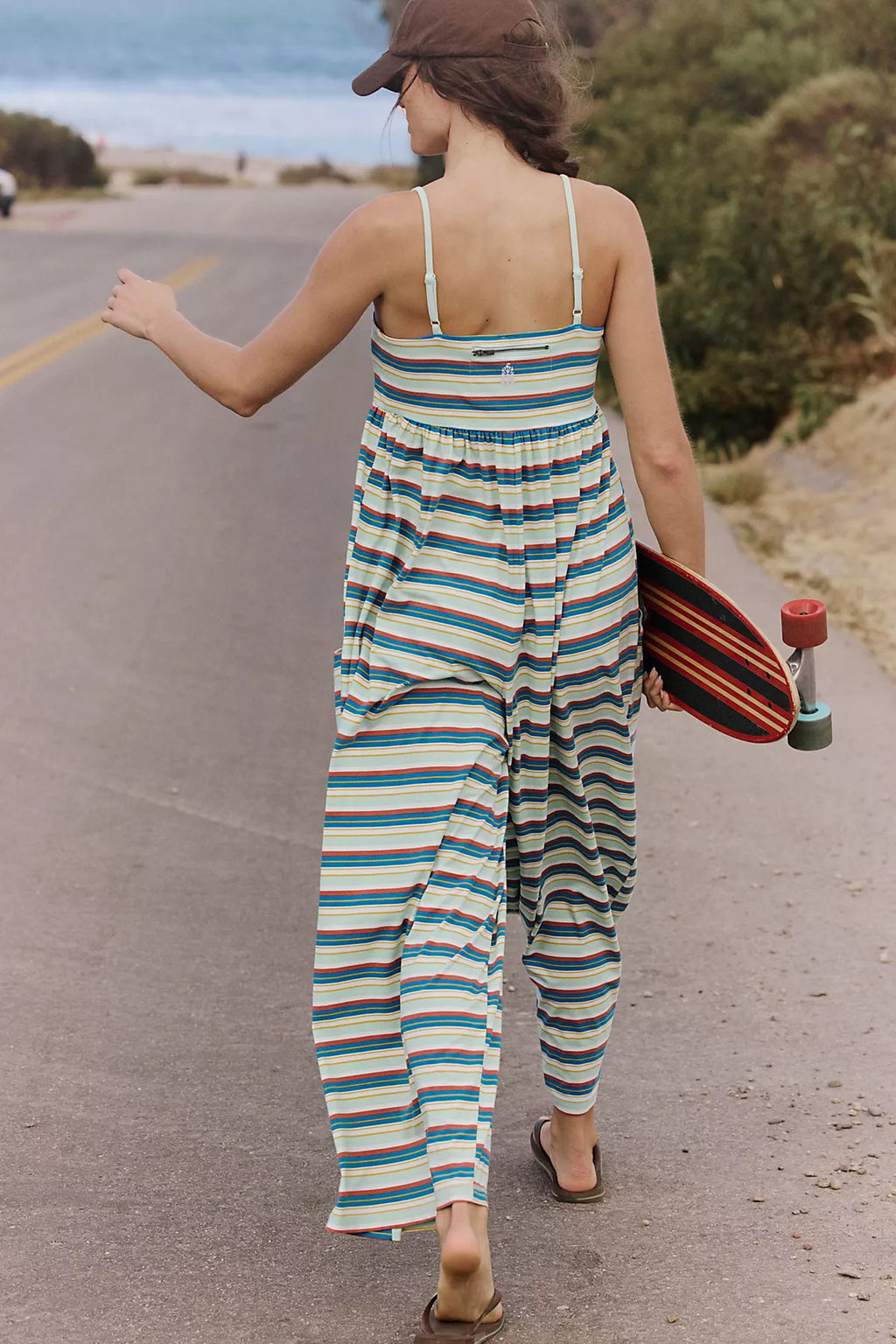 Hot Shot Printed Strappy Onesie