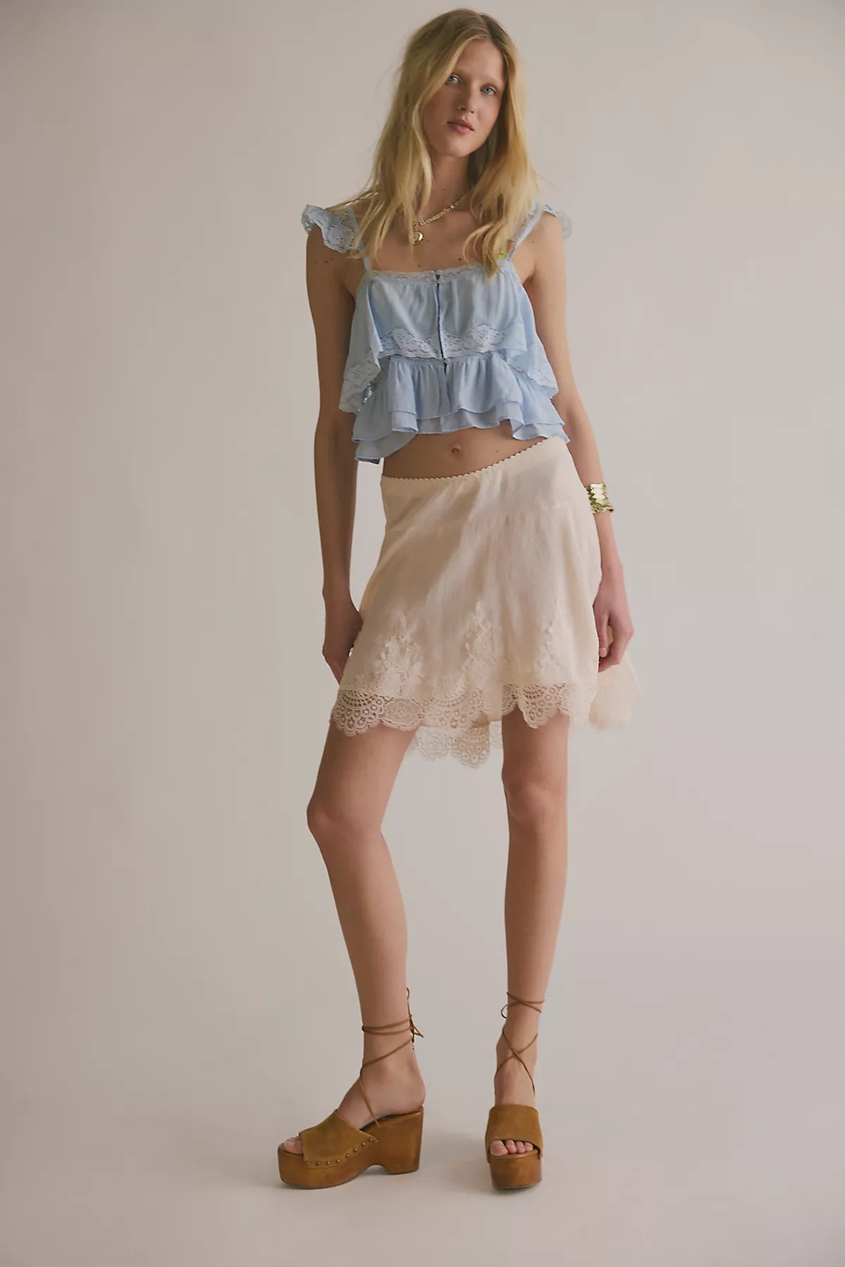 Something Satin Mini Slip Skirt