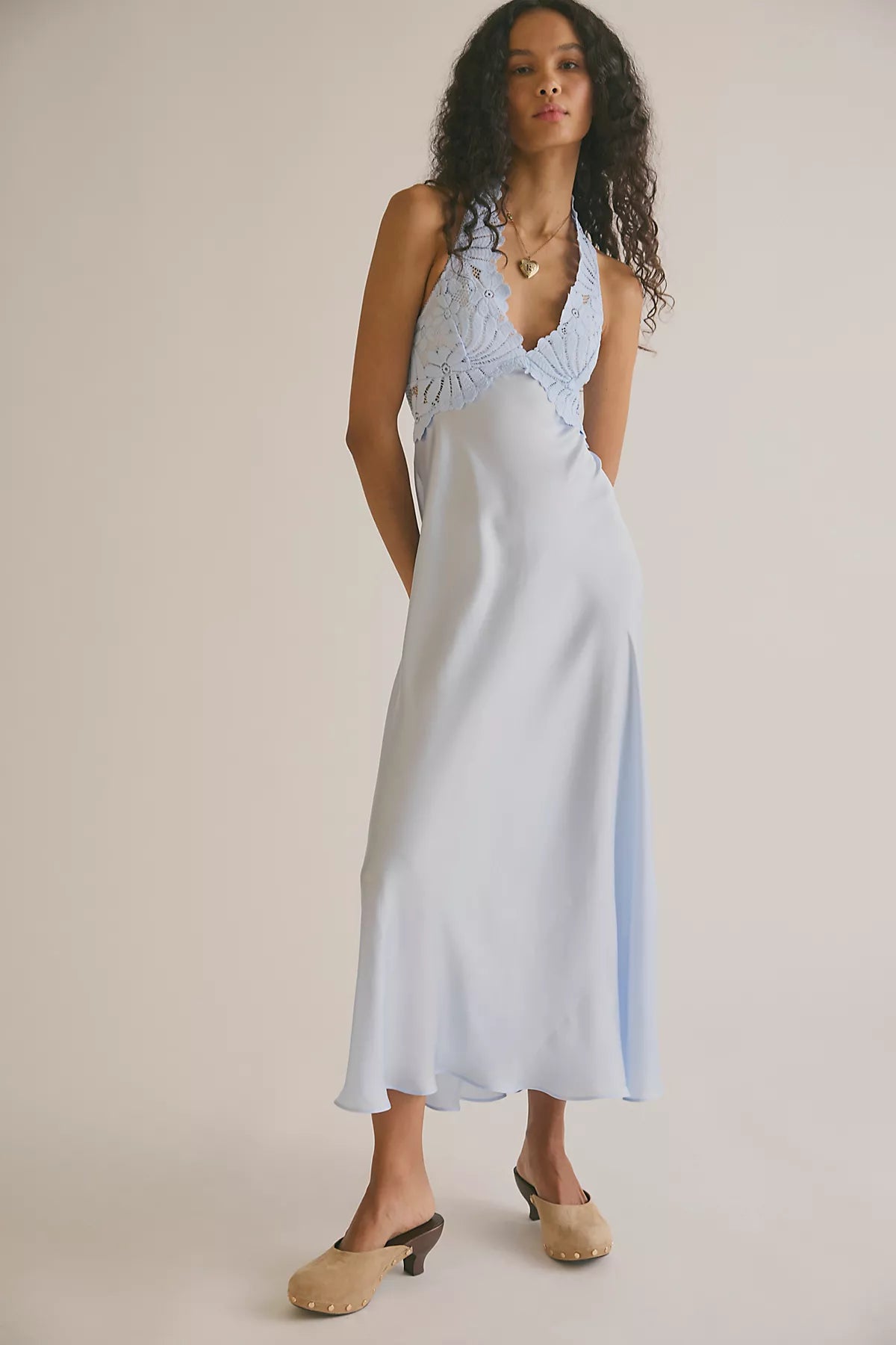 Petal Party Midi Slip Dress