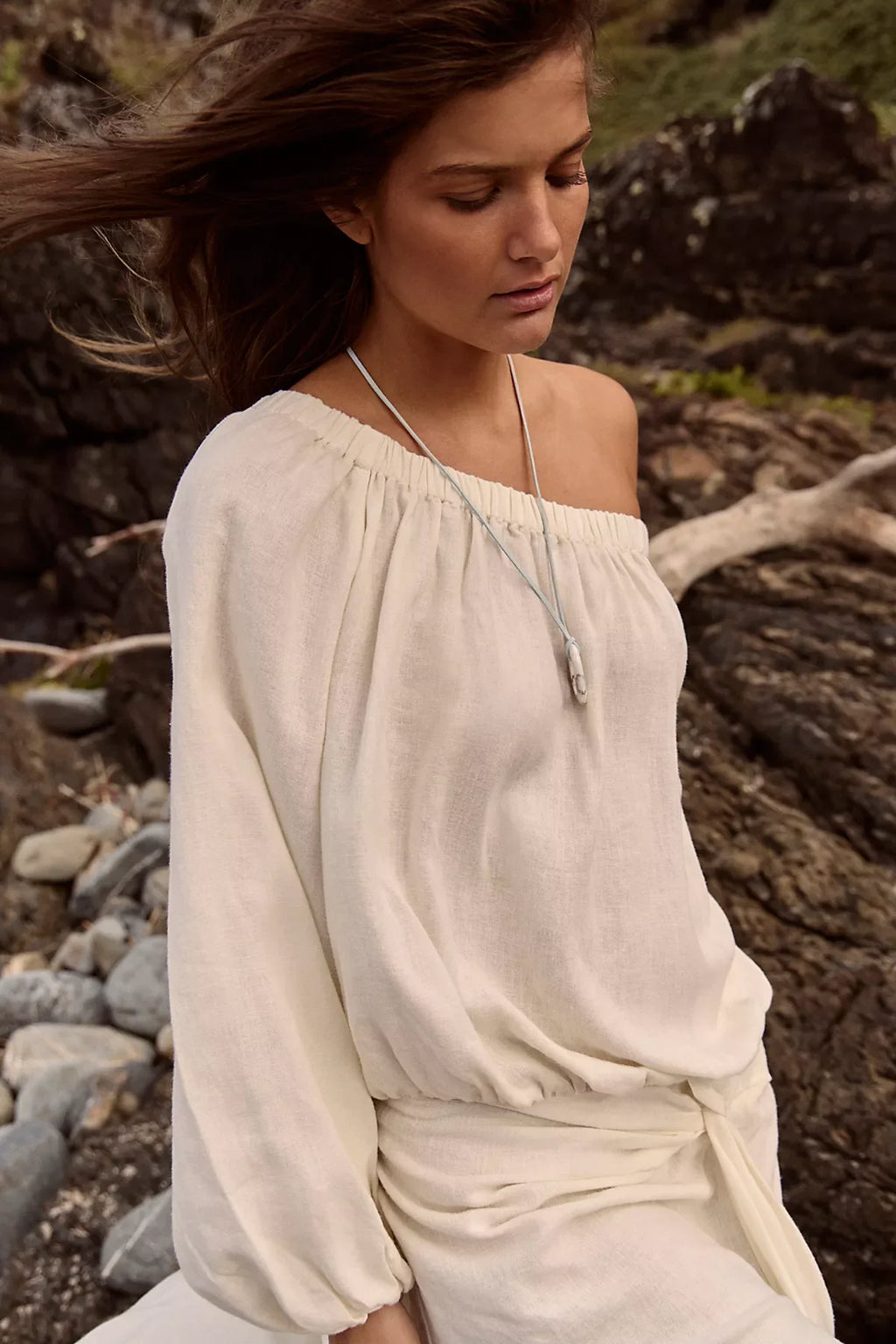 Sandshell Linen Francisca Maxi Dress
