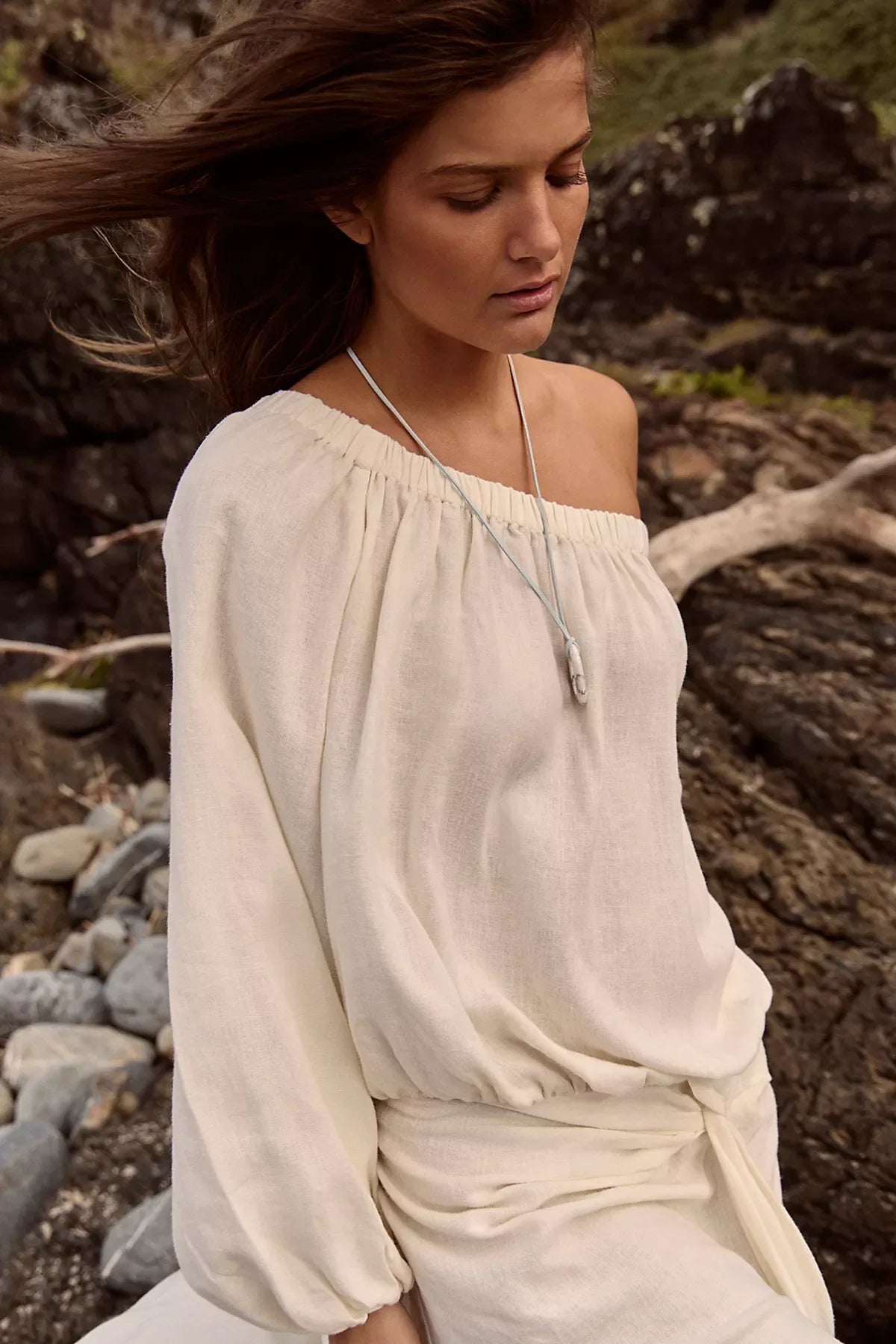Sandshell Linen Francisca Maxi Dress