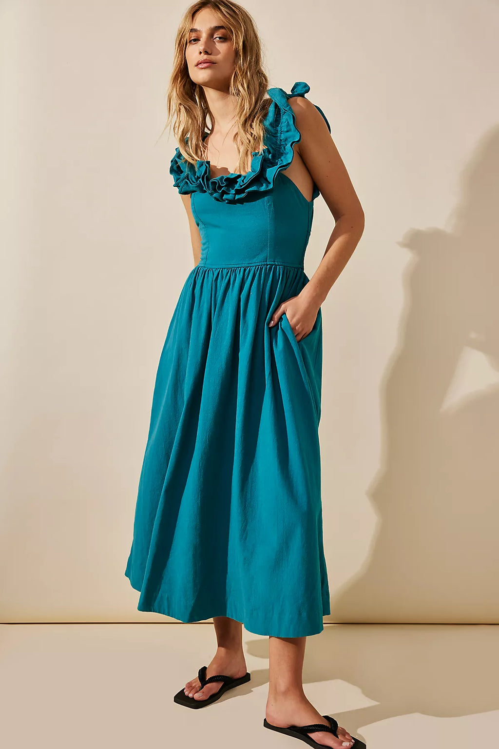Ruffle It Up Midi Dress
