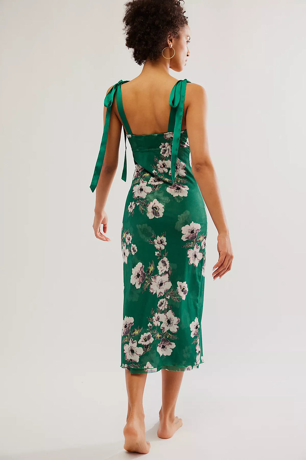 Printed Got Glam Midi Slip Dress