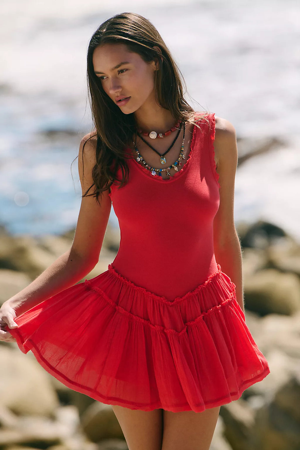 Izi Drop-Waist Mini Dress