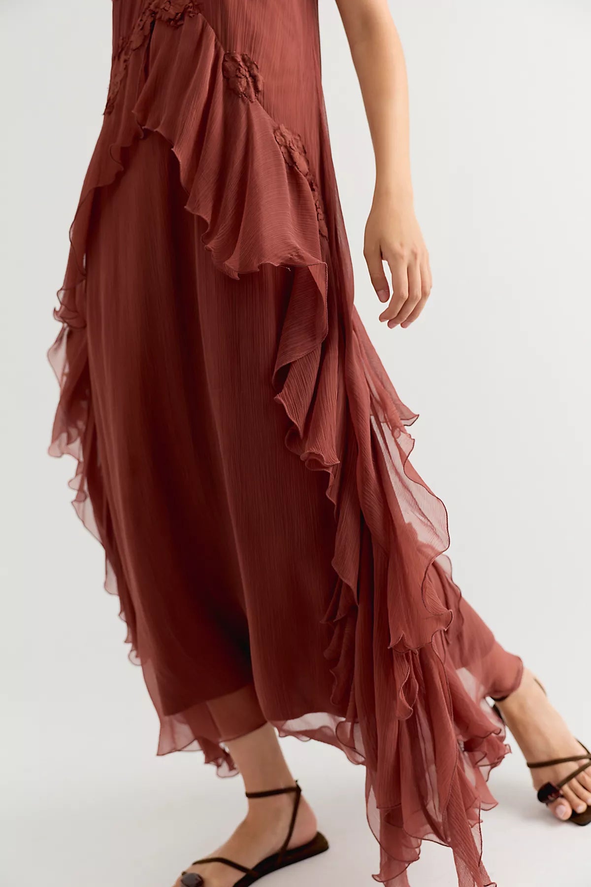 Nigel Preston Floating Angel Chiffon Maxi Dress