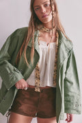 We The Free Collins Washed Canvas Funnel-Neck Jacket
