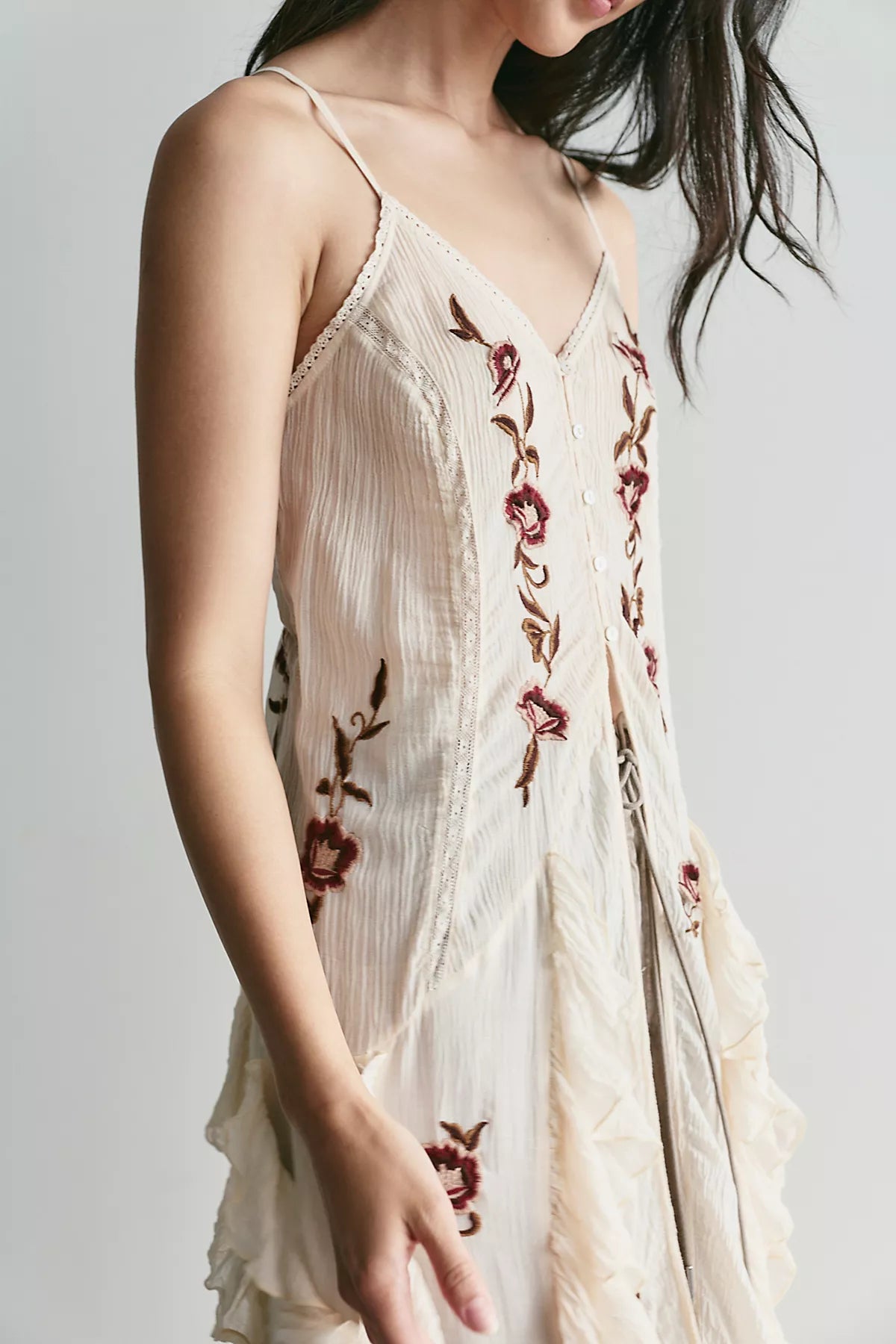Rosa Embroidered Maxi Top