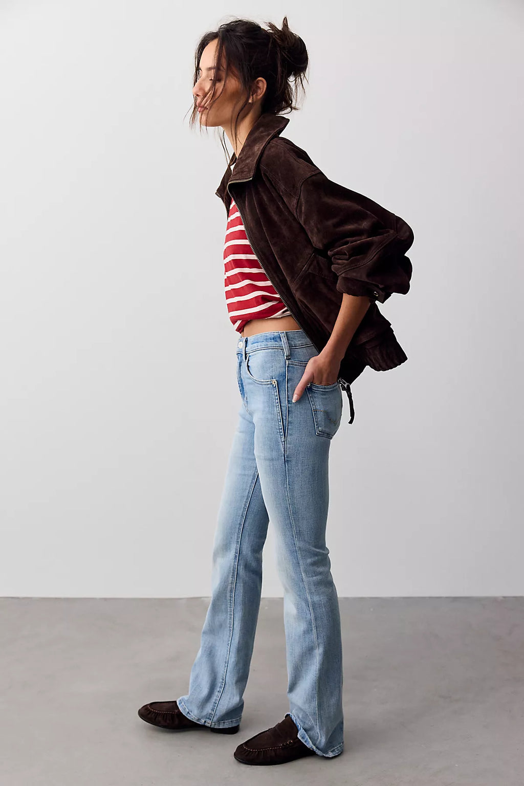 We The Free Double Knot High-Rise Straight Bootcut Jeans