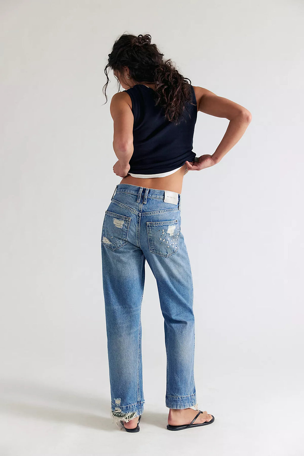Tricia Fix Stick Around Studded Bandana Jeans