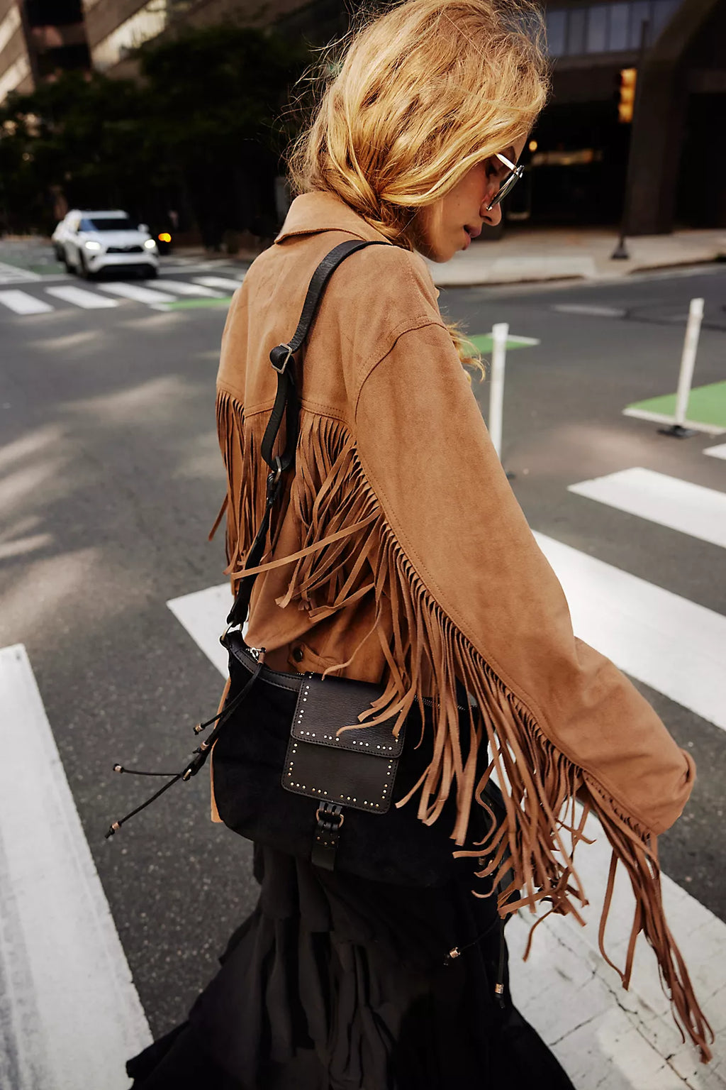 We The Free Fringe Out Vegan Suede Jacket