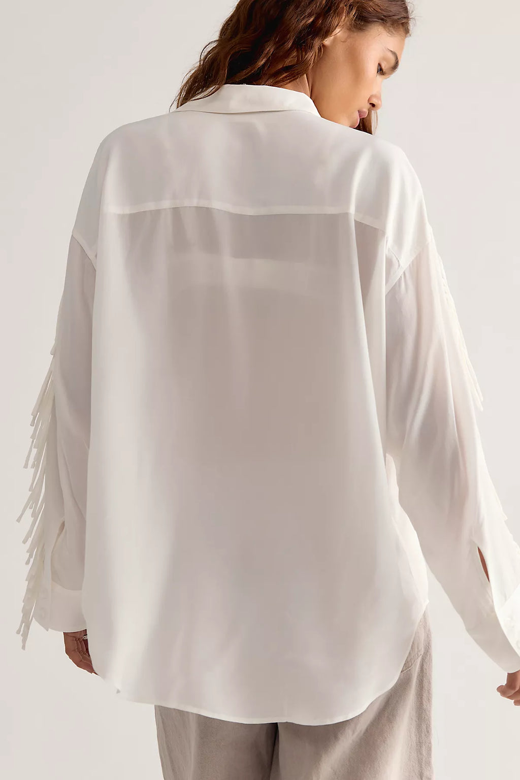 The Tales Western Nights Opal Fringe Button Down