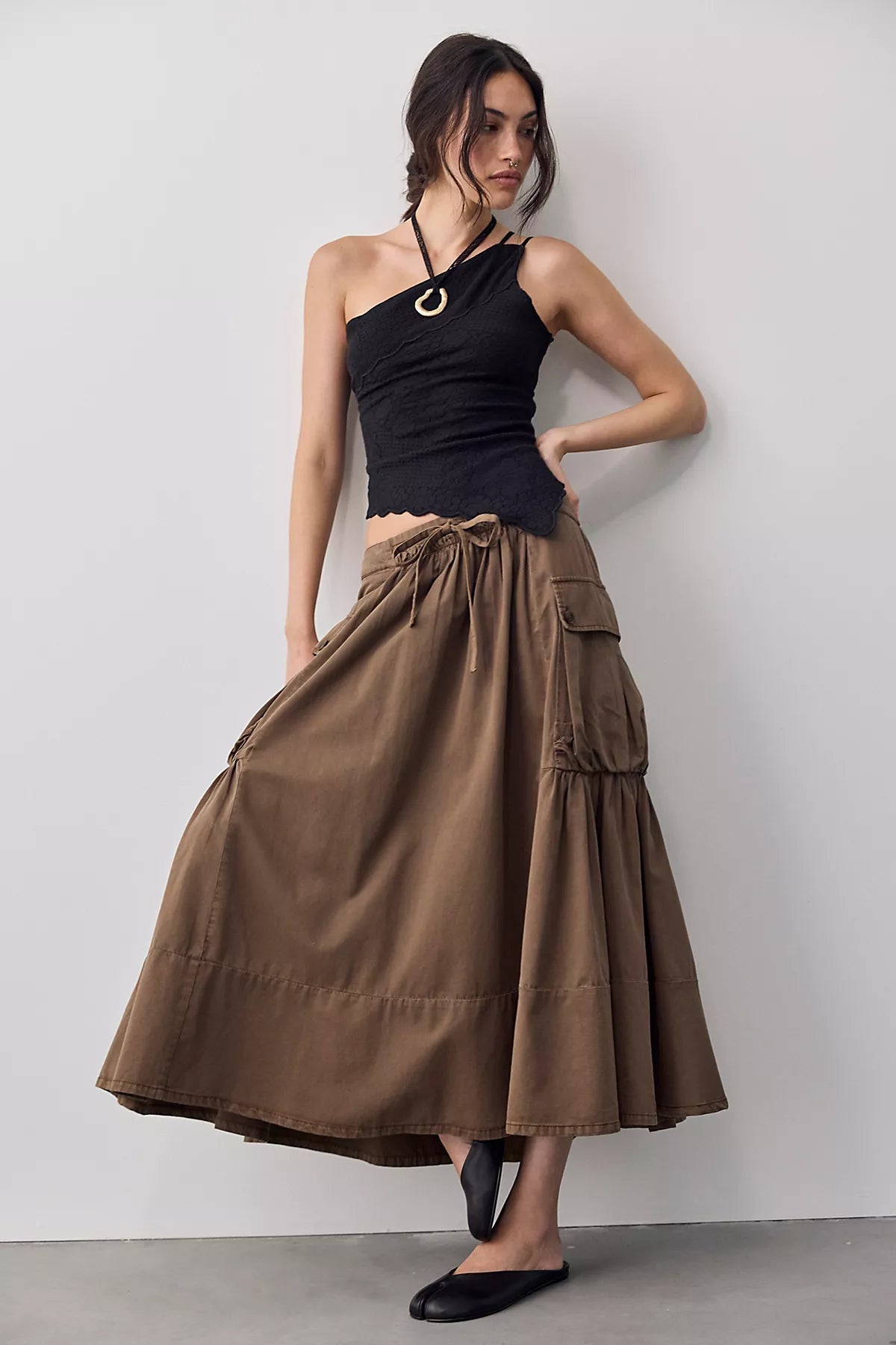 We The Free Trailblazer Cargo Midi Skirt