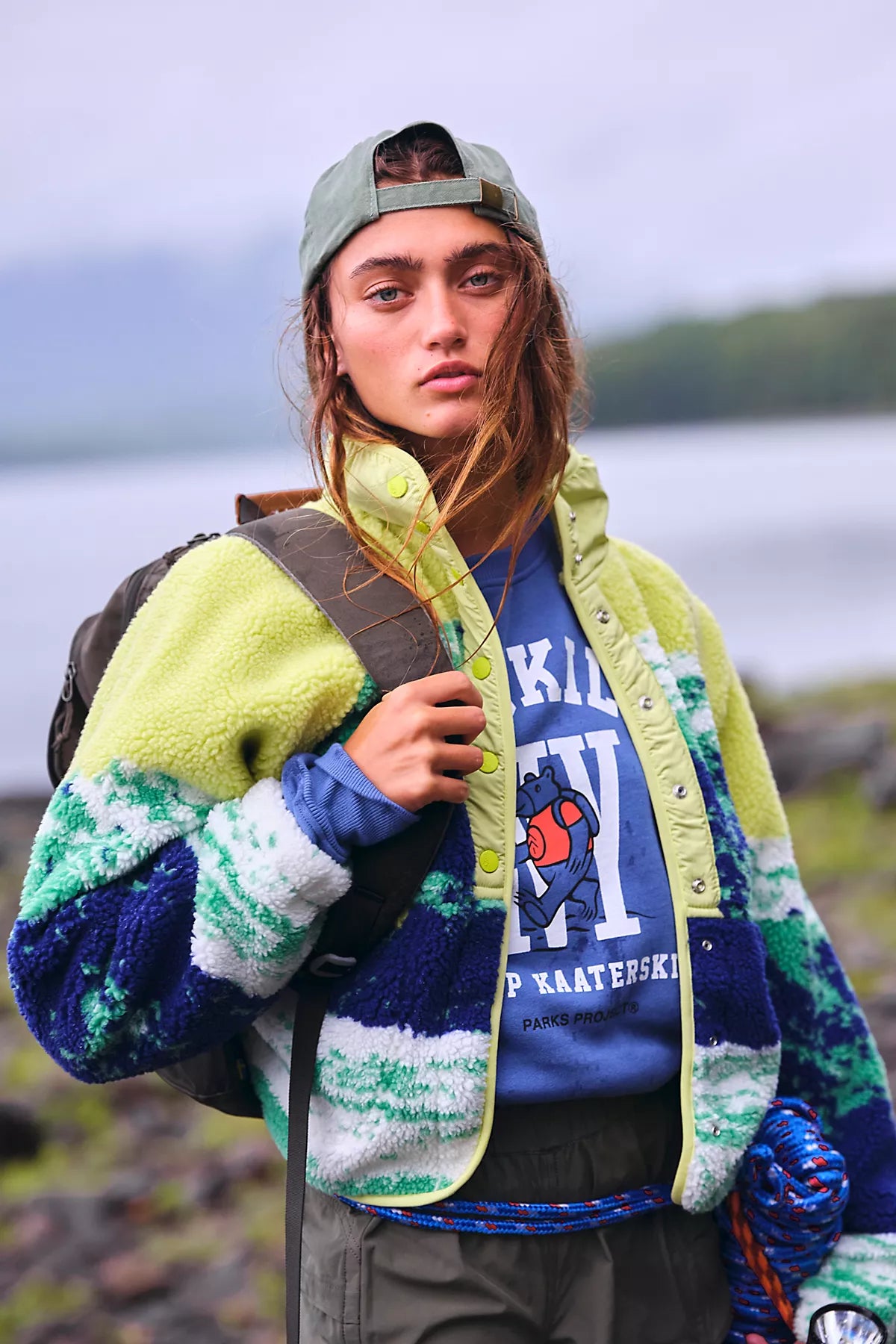 Hit The Slopes Printed Fleece Jacket