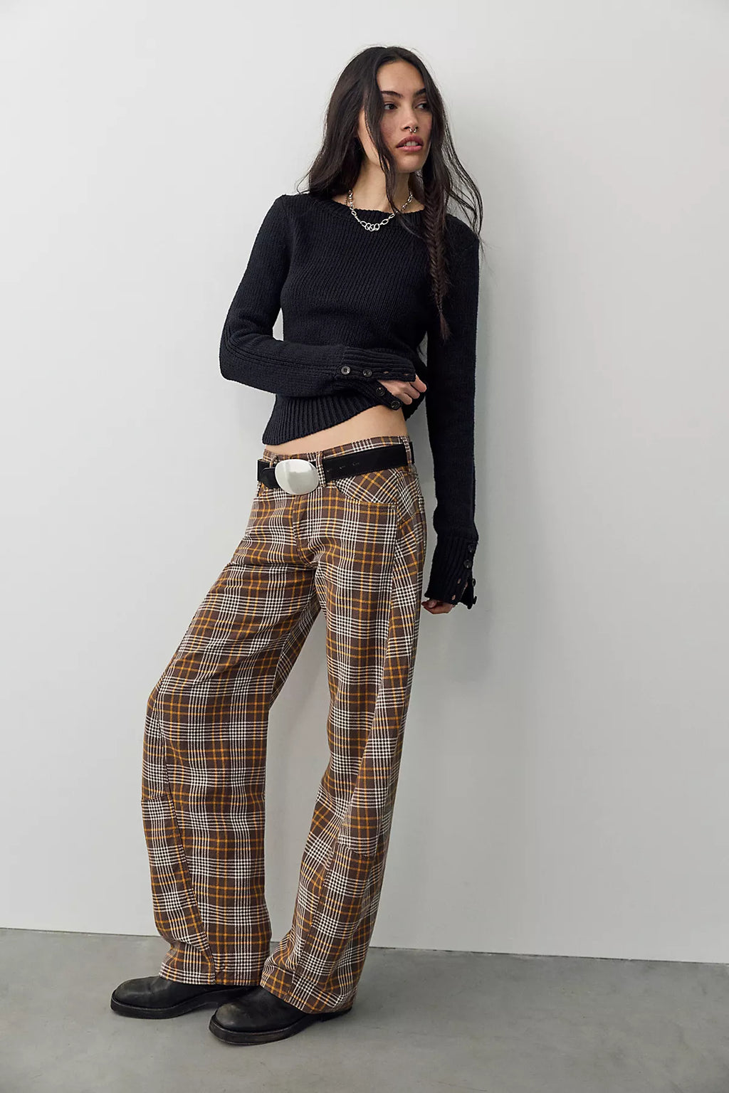 We The Free Fable Plaid Twisted Pants