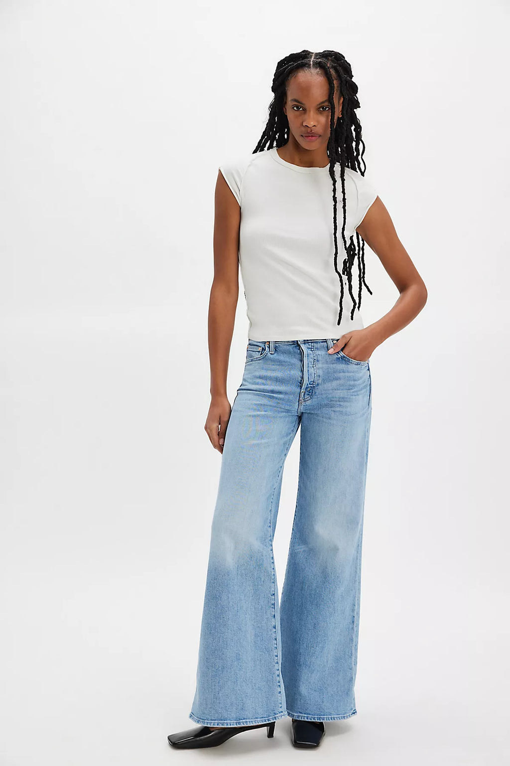 MOTHER The Tomcat Roller Skimp Flare Jeans