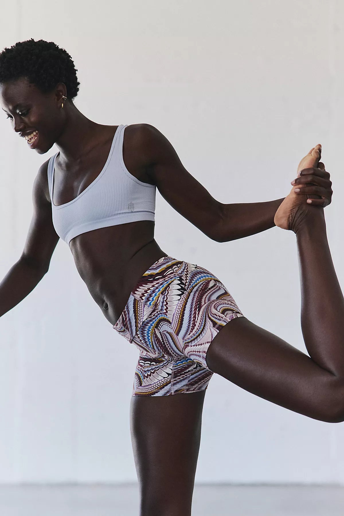 Never Better High-Rise Printed 5" Biker Shorts