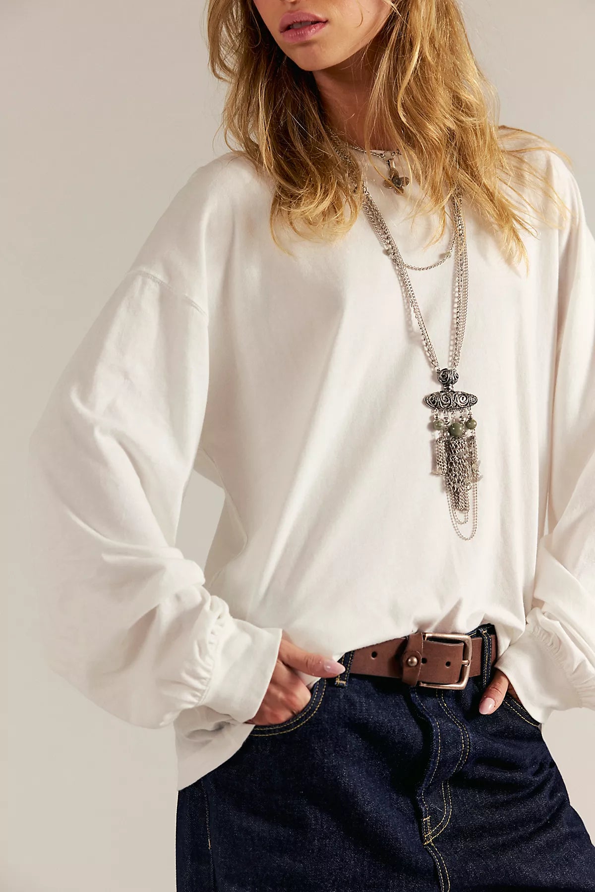We The Free Perfect Oversized Long Sleeve Top
