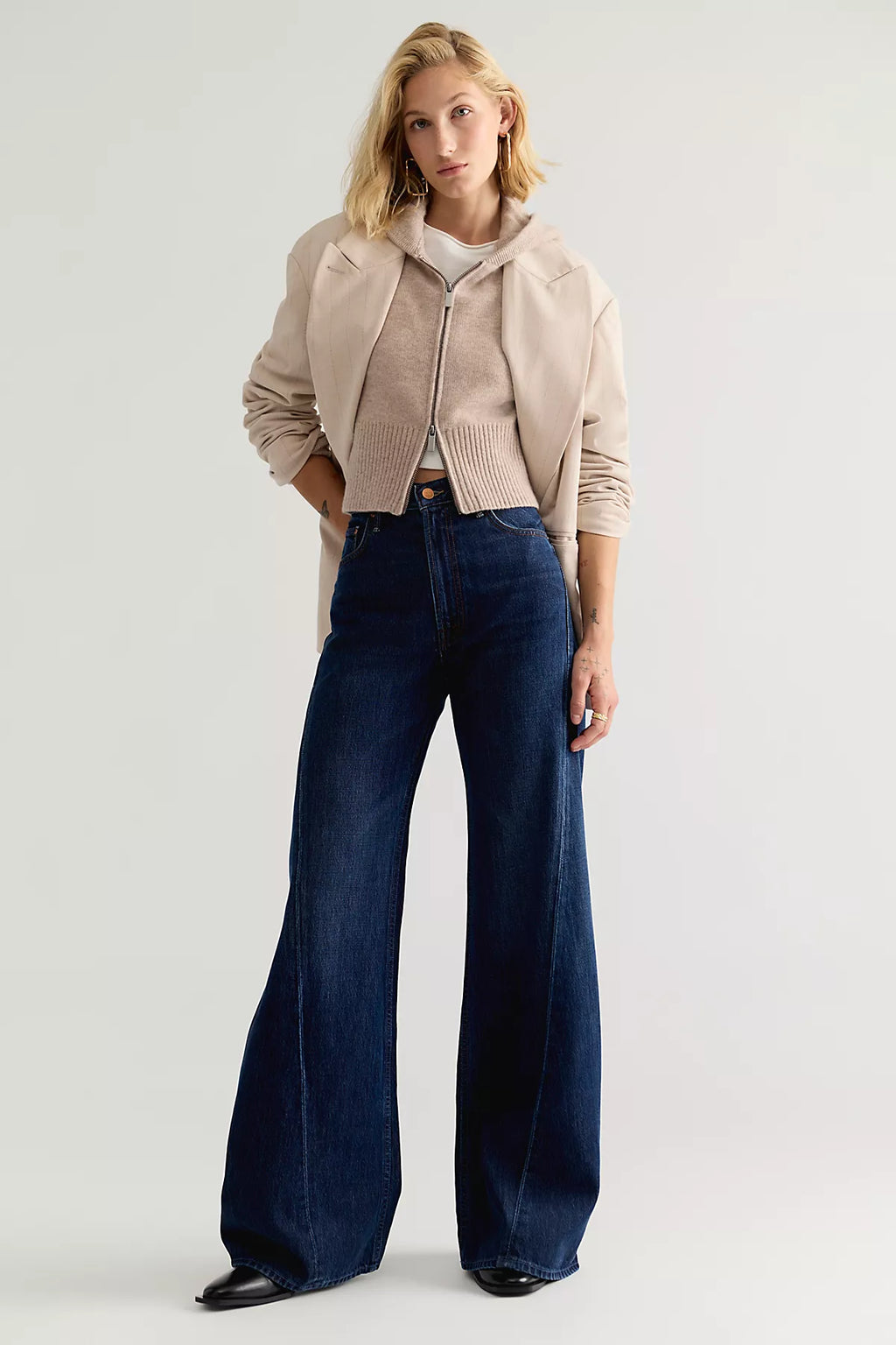MOTHER The Lemon Twist Sneak Jeans