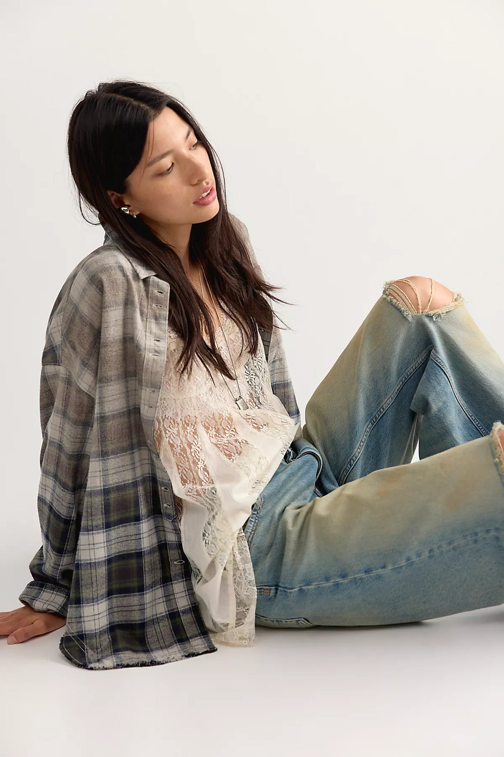We The Free Lexi Plaid Button Down