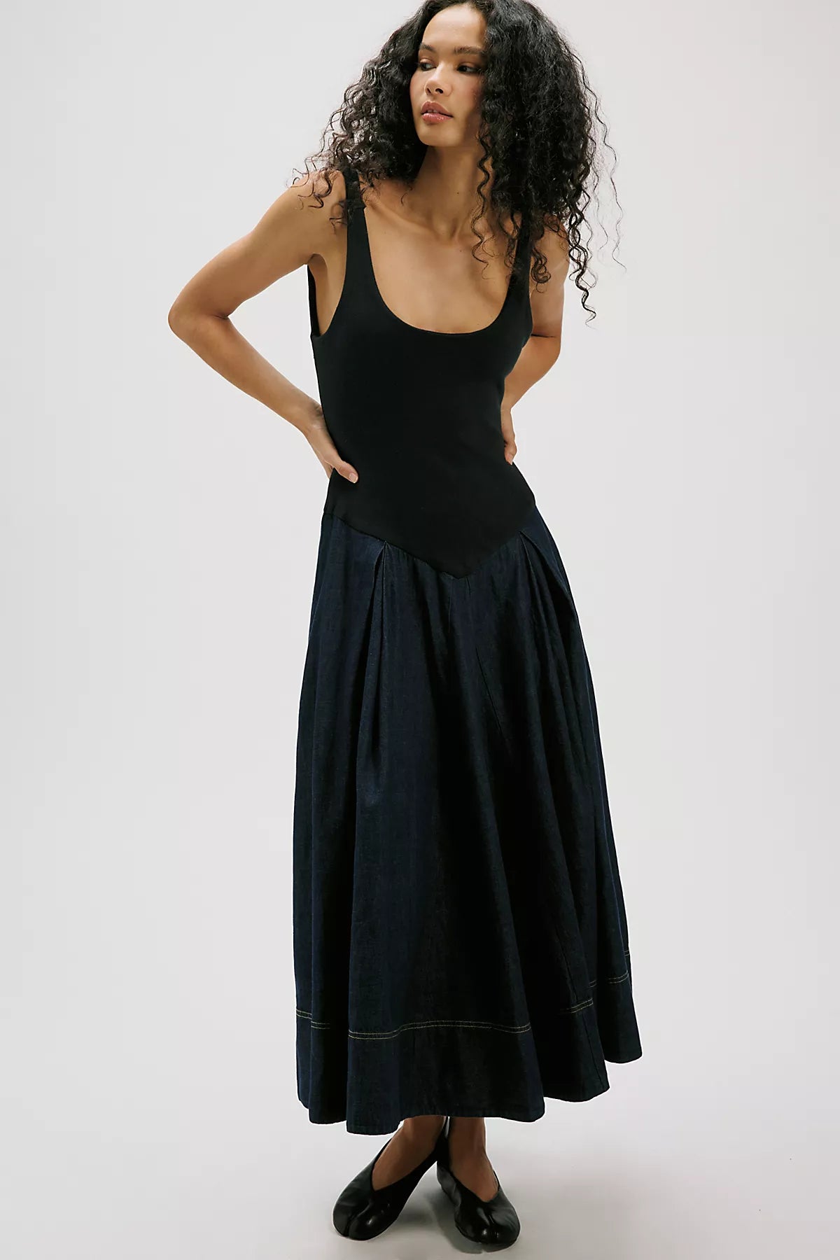 Elio Denim Midi Dress