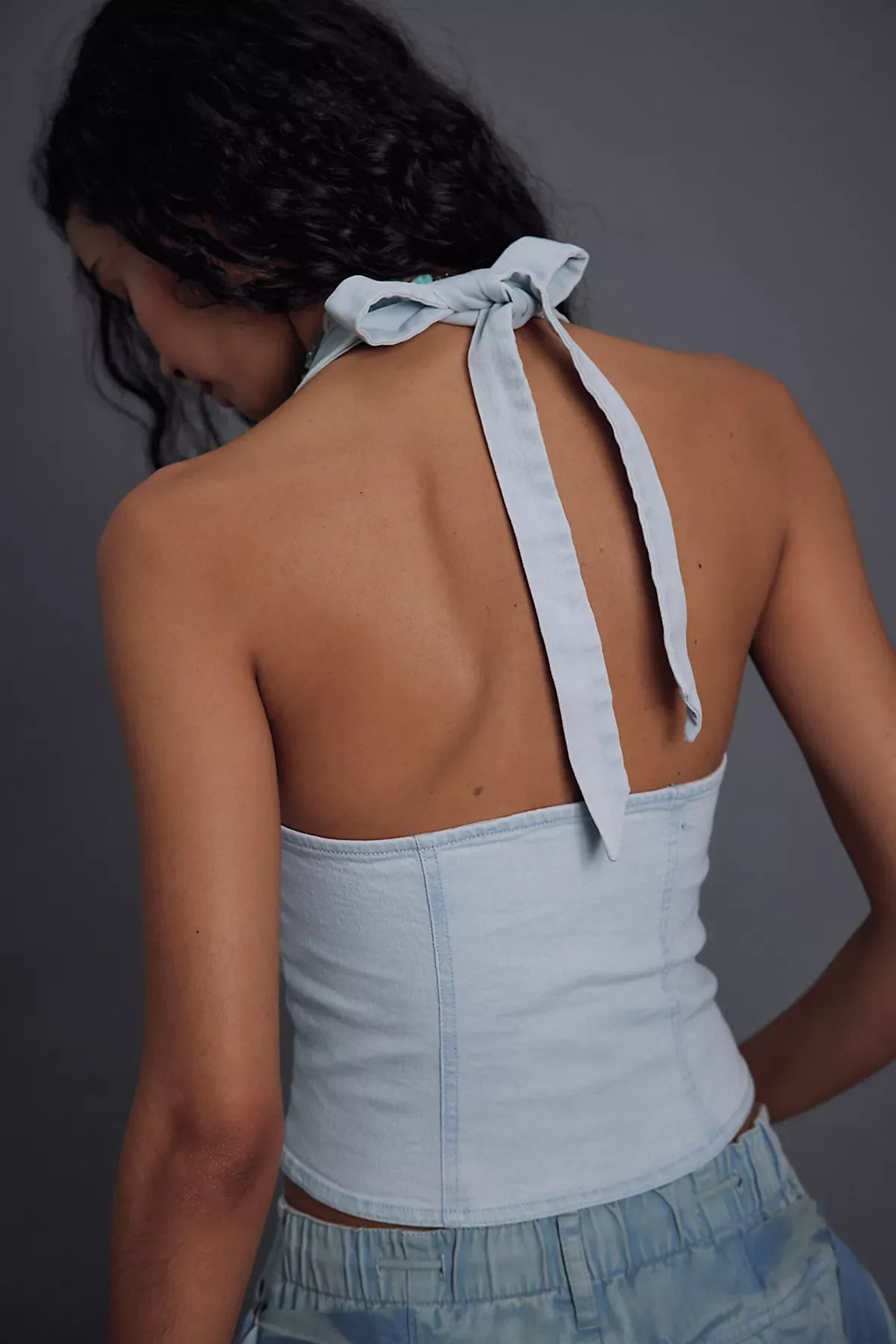Ramona Denim Halter Top