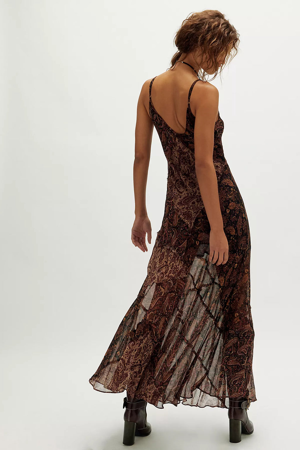 Nigel Preston Paisley Patch Maxi Dress