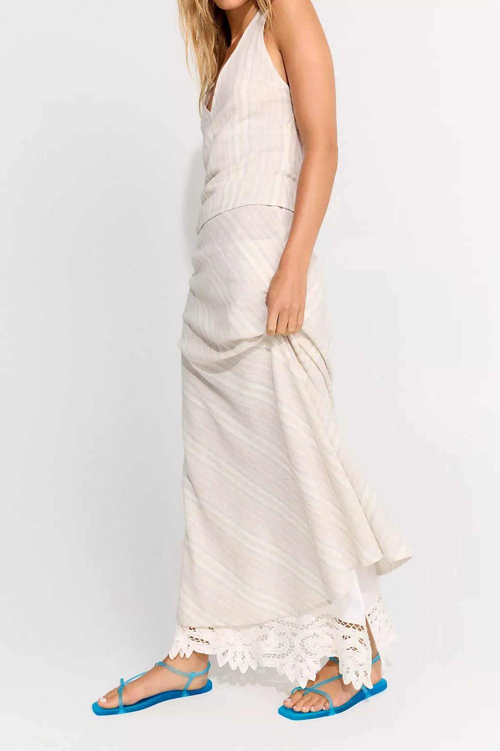 Palma Cotton-Linen Skirt Set