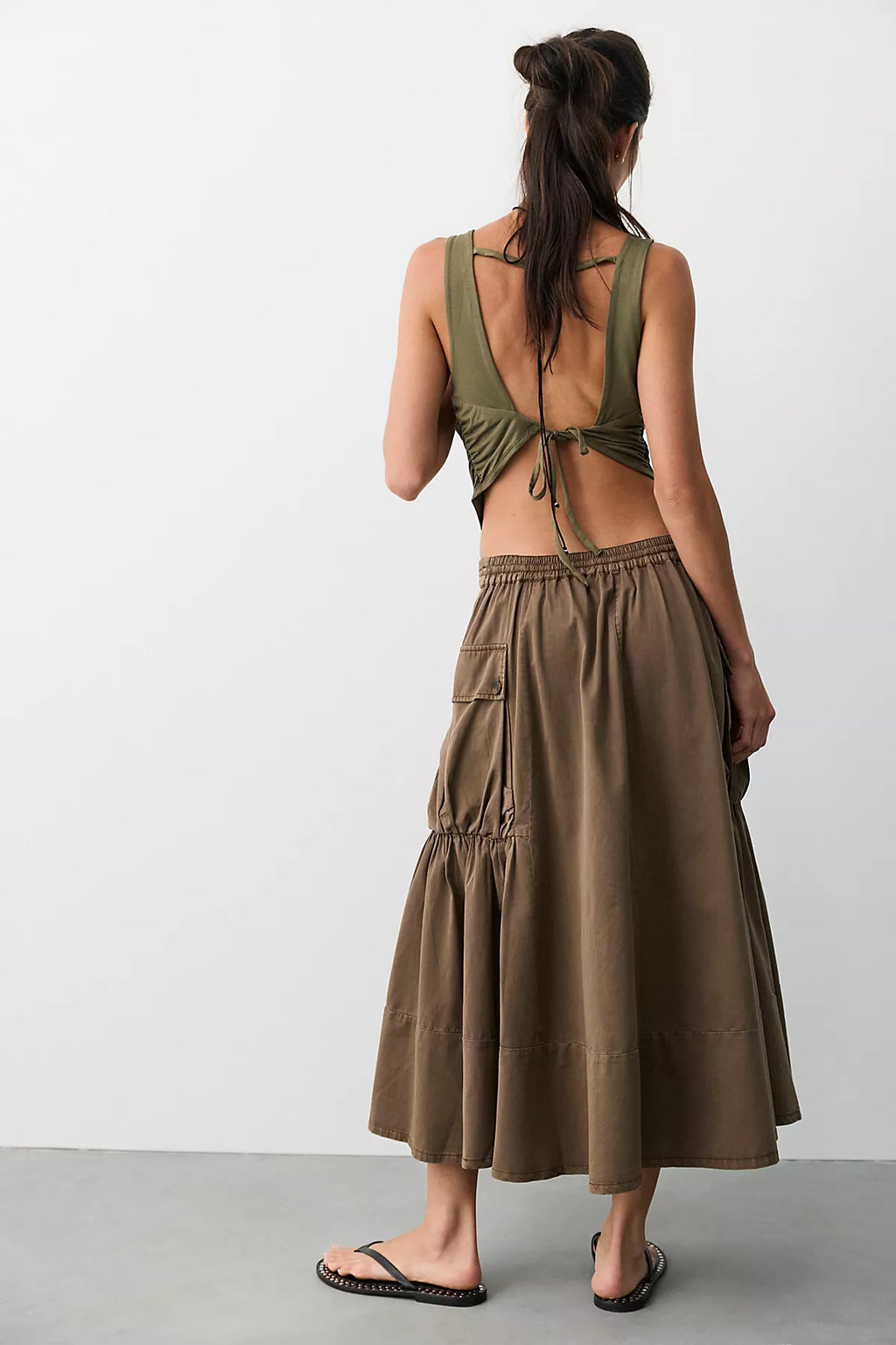 We The Free Trailblazer Cargo Midi Skirt