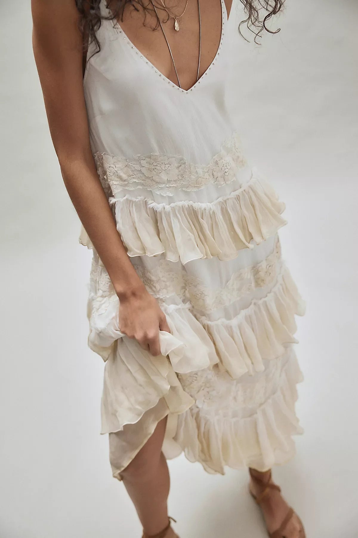 Nigel Preston Tiered Midi Dress