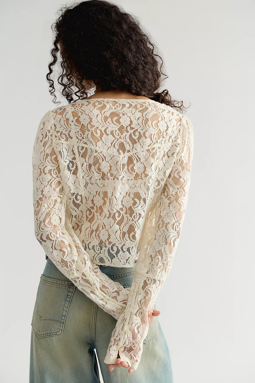 Lila Lace Top