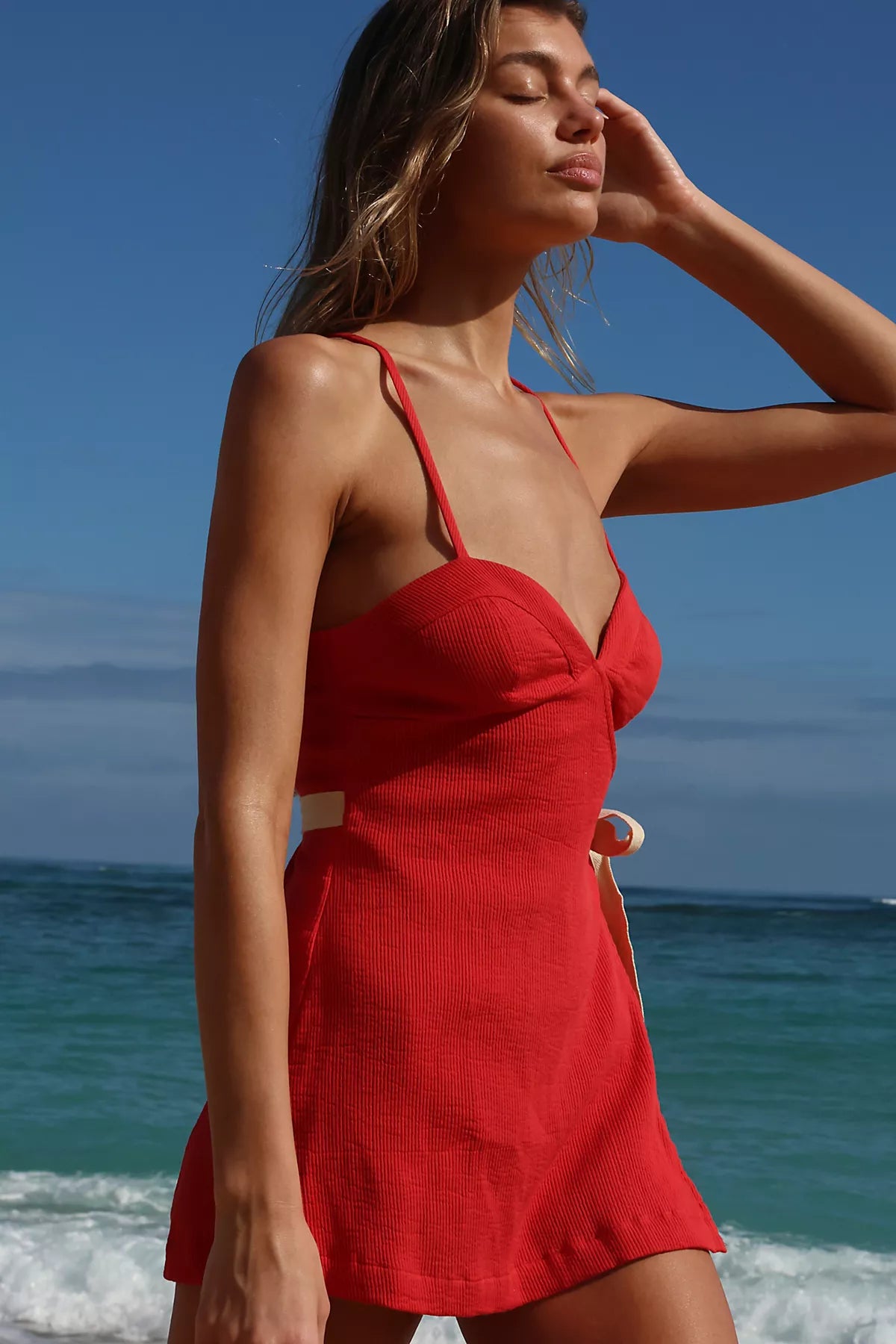 Summer Cotton Rib Romper