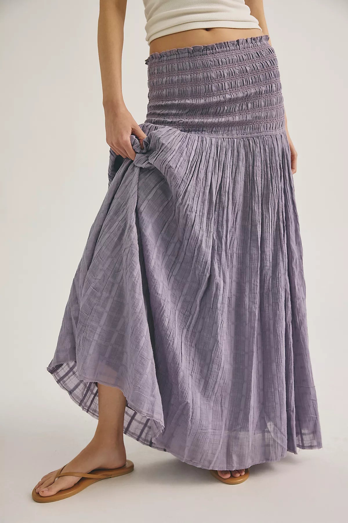 Raven Solid Convertible Maxi Skirt