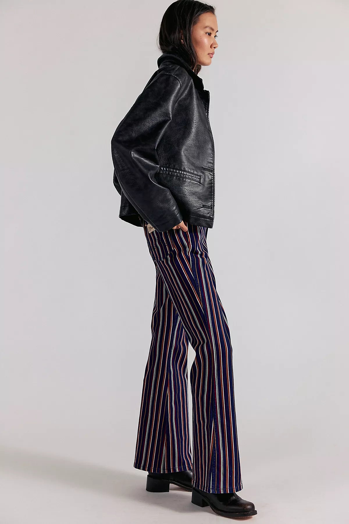 Wrangler X Lainey Wilson Retro Striped Flare Jeans