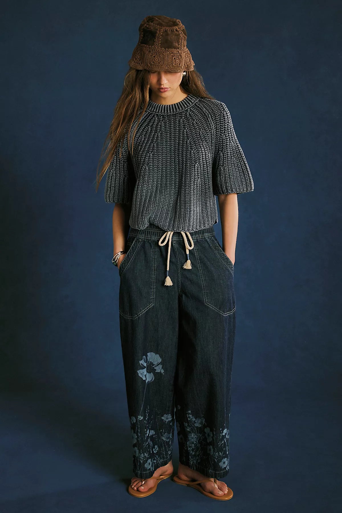 We The Free Easy Peasy Printed Pull-On Jeans