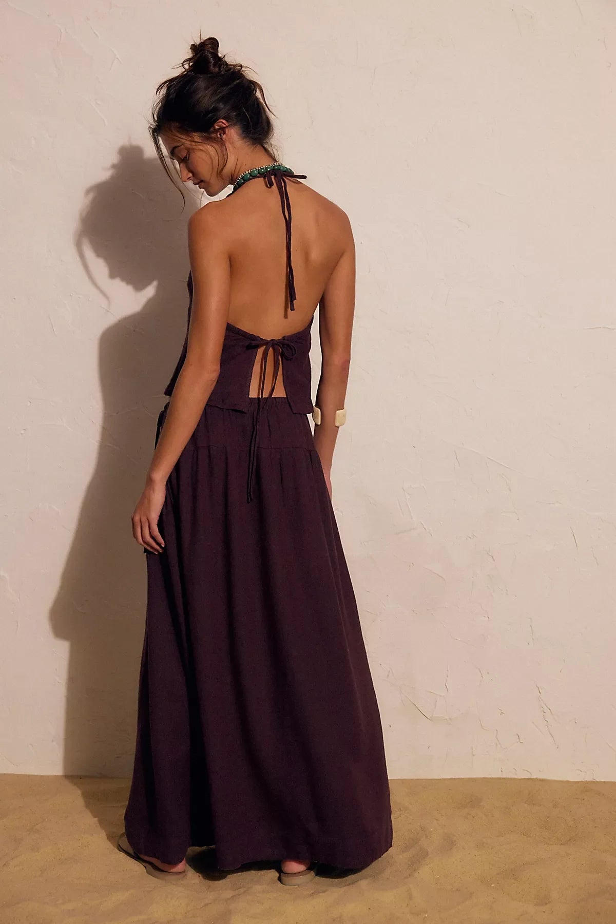 Sandshell Linen Skirt Set