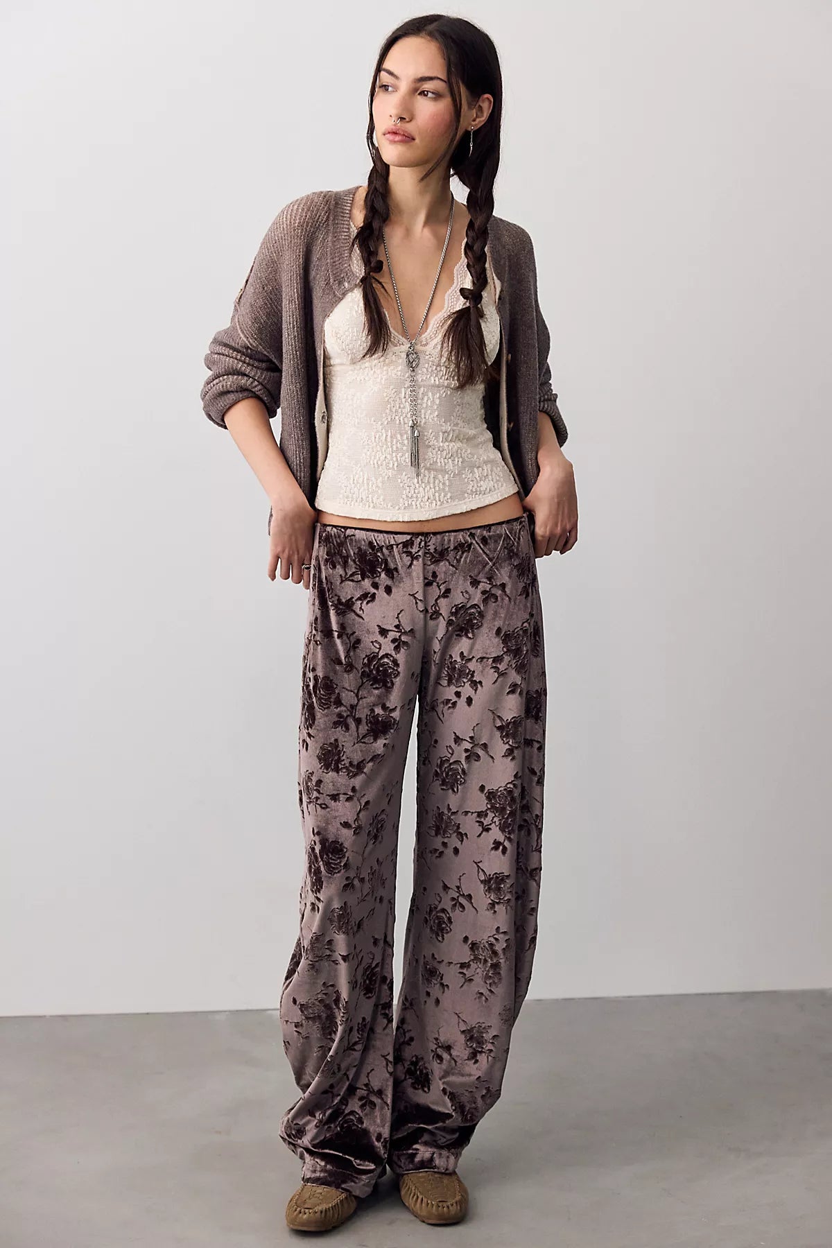 Radiance Velvet Pull-On Pants