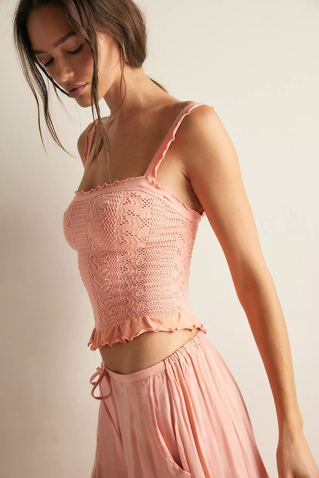 So Soft Frill Square Neck Tank